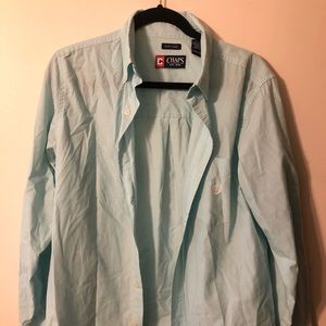 Baby blue Chaps dress shirt